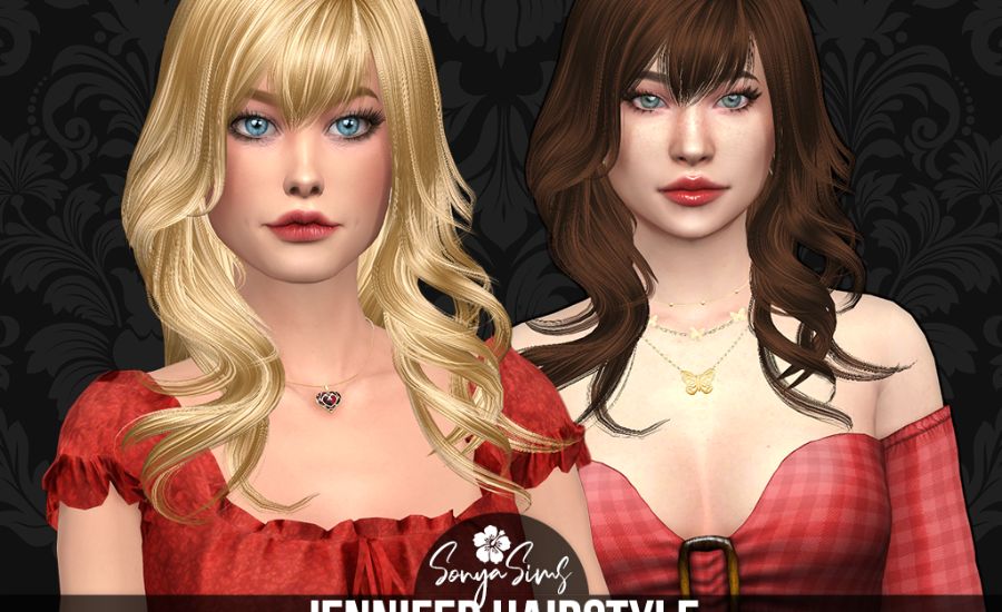 Sims 4 Sonya Sims Jennifer Hair Retexture